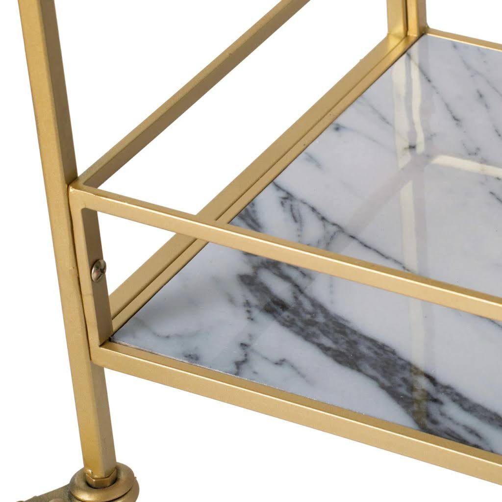 Polished Gold Iron Cart R171