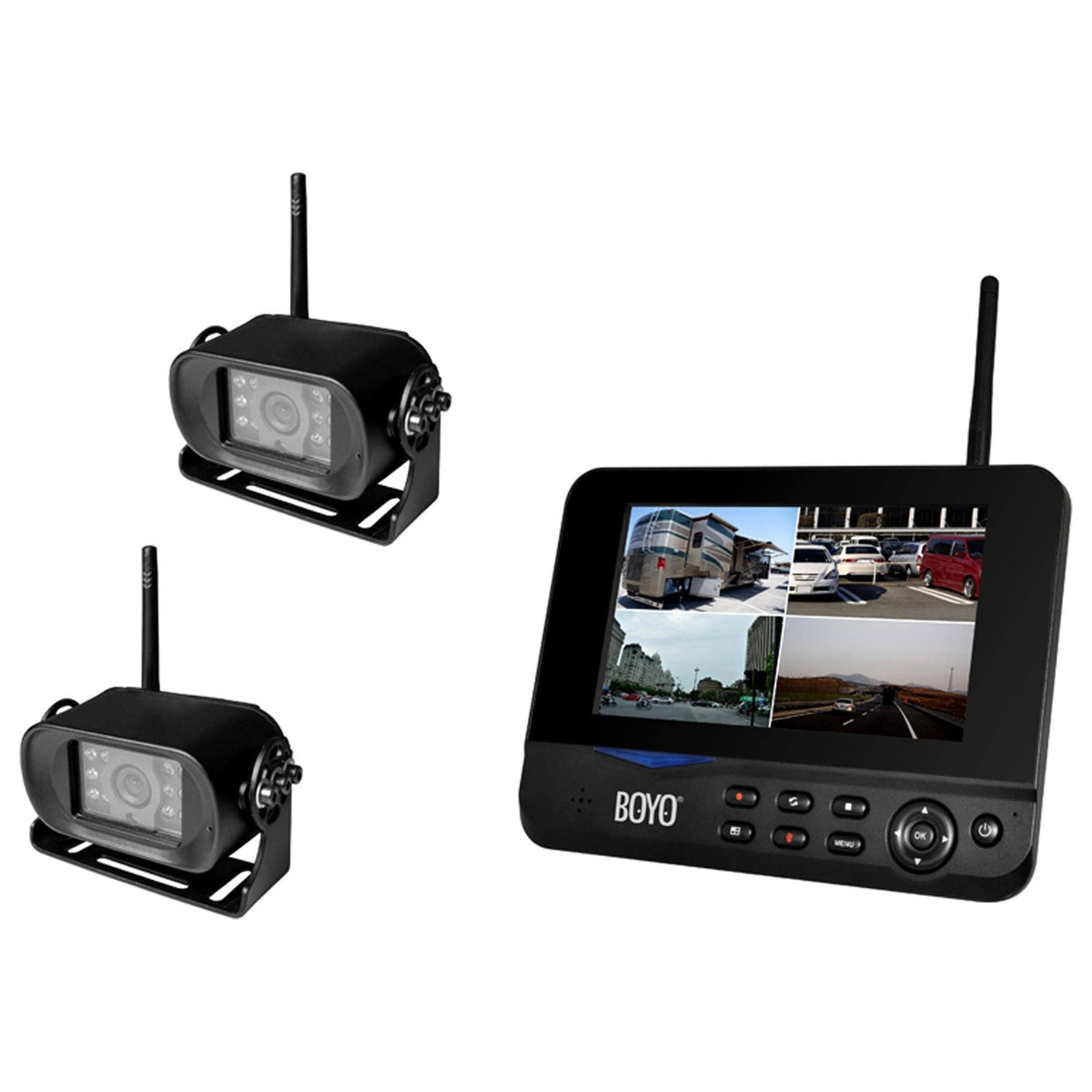 Digital Wireless Monitor and Wireless 2 Camera System O837