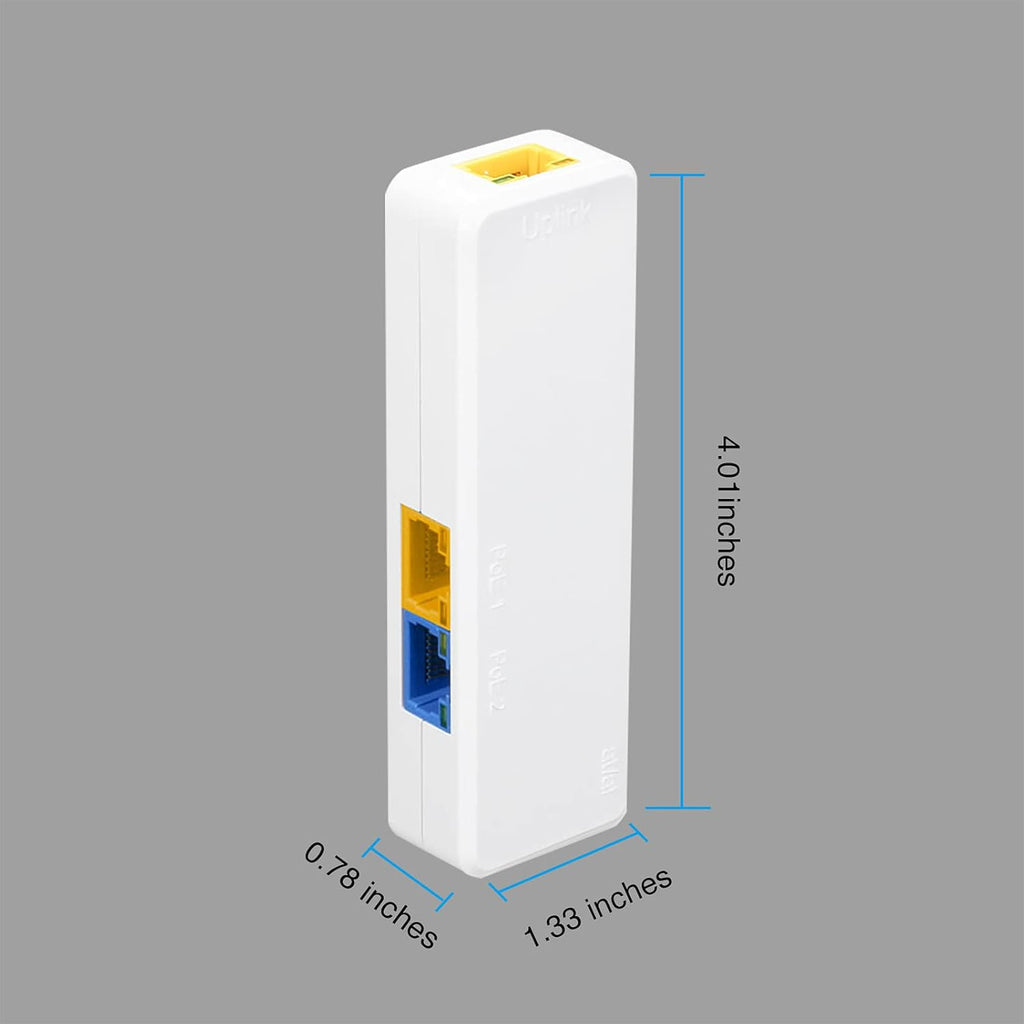 PoE Extend Switch, IEEE802.3af/at/bt, PoE++ BT Port 60W Output, Cascade 3-4 Times, Distance Extend 130M, Plug&Play Q24320