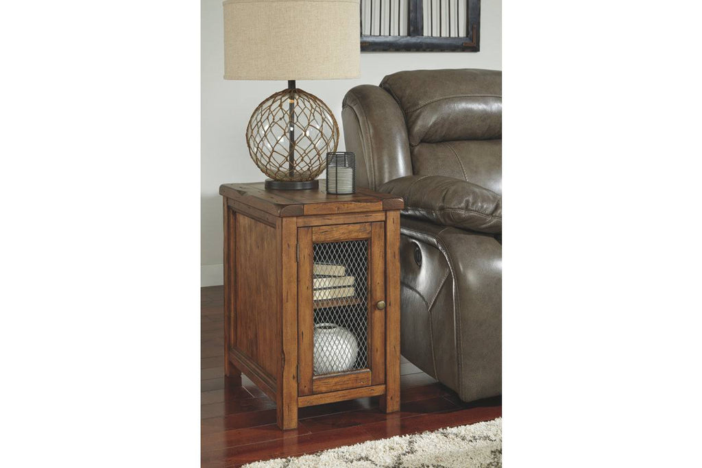 Medium Brown Chair Side End Table B419385