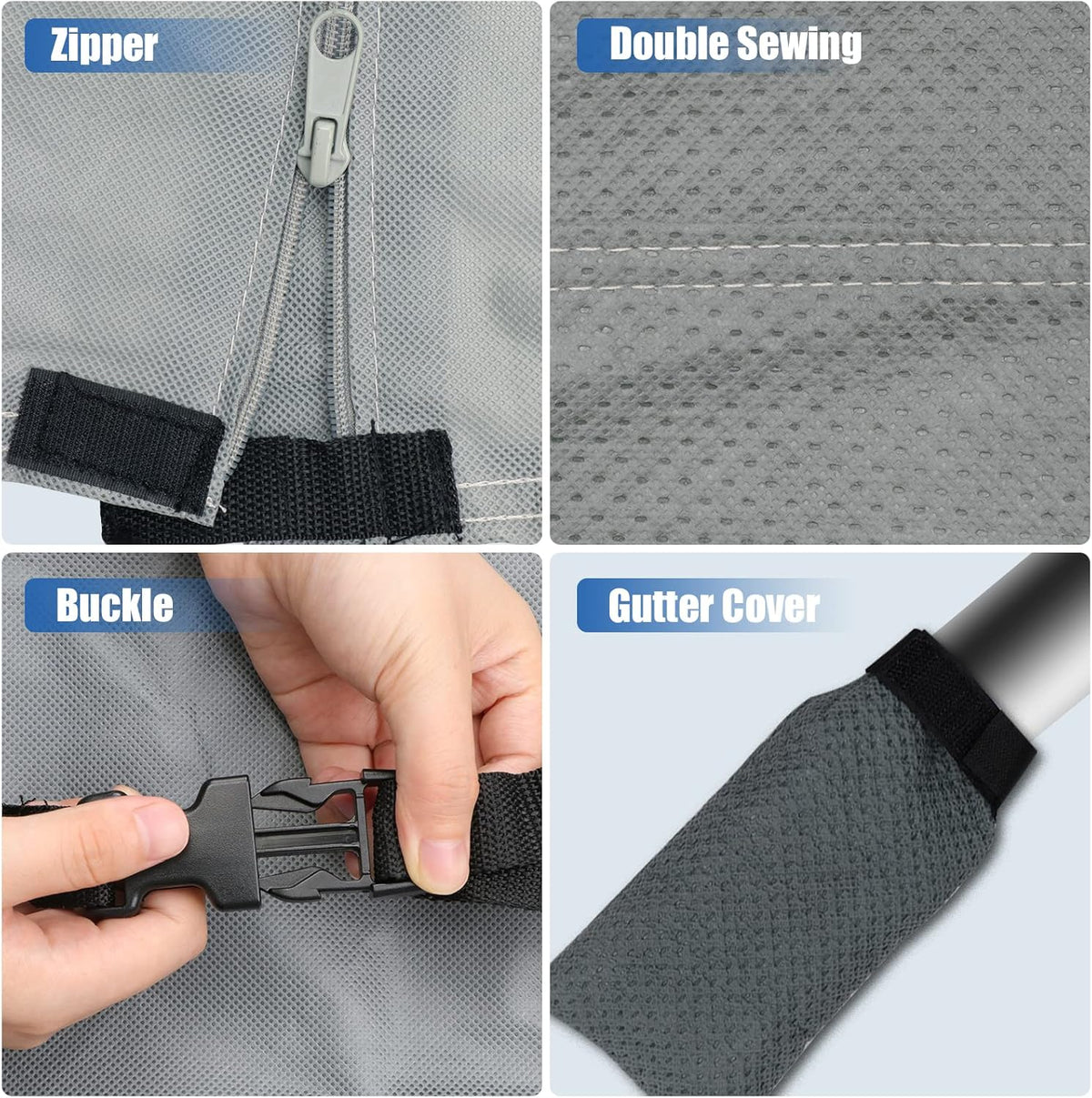 6 Layers Windproof Anti-Scratch UV Resistant Travel Trailer Cover V176