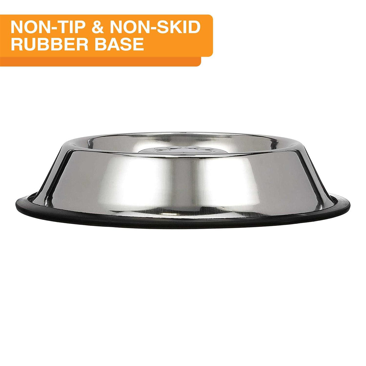 Stainless Steel Slow Feed Bowl Non-Tip & Non-Skid K571