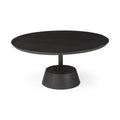 Wooden Pedestal Base Coffee Table E5423