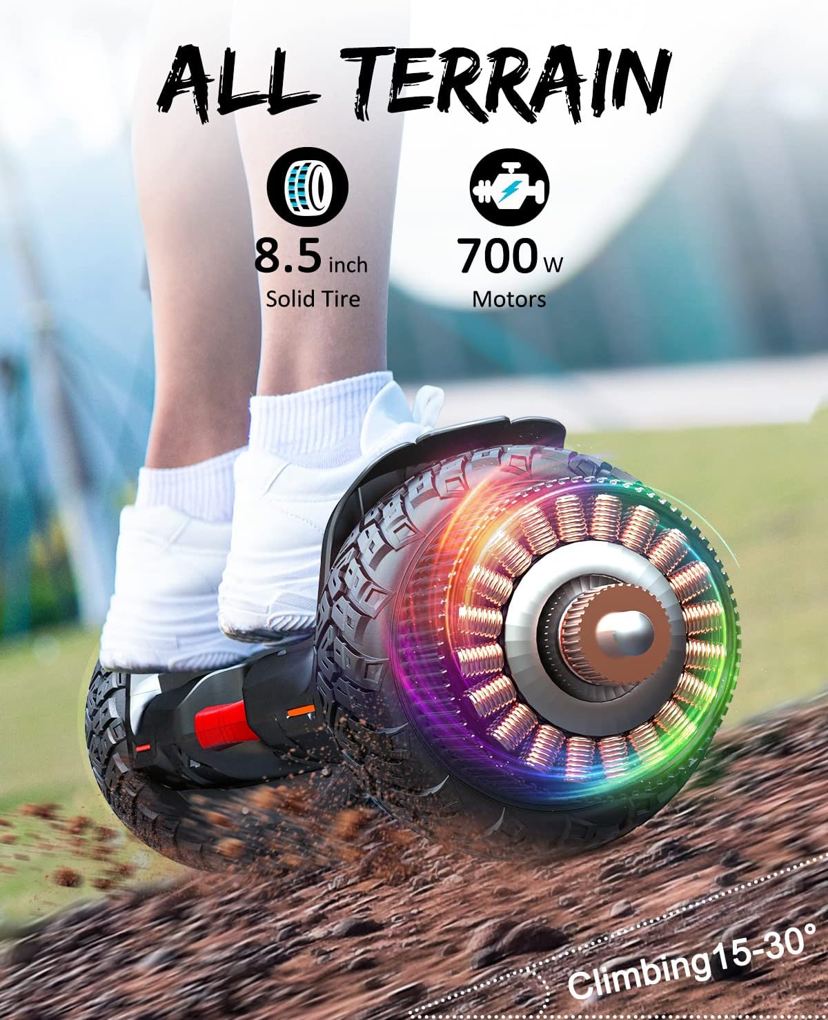 All Terrain Self Balancing Hoverboard with Bluetooth Speaker V391