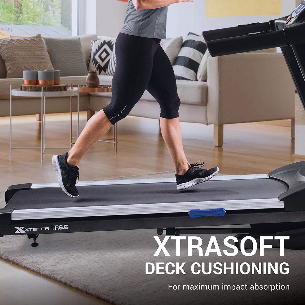 Folding Treadmill with Heart Rate Chest Strap Y84948