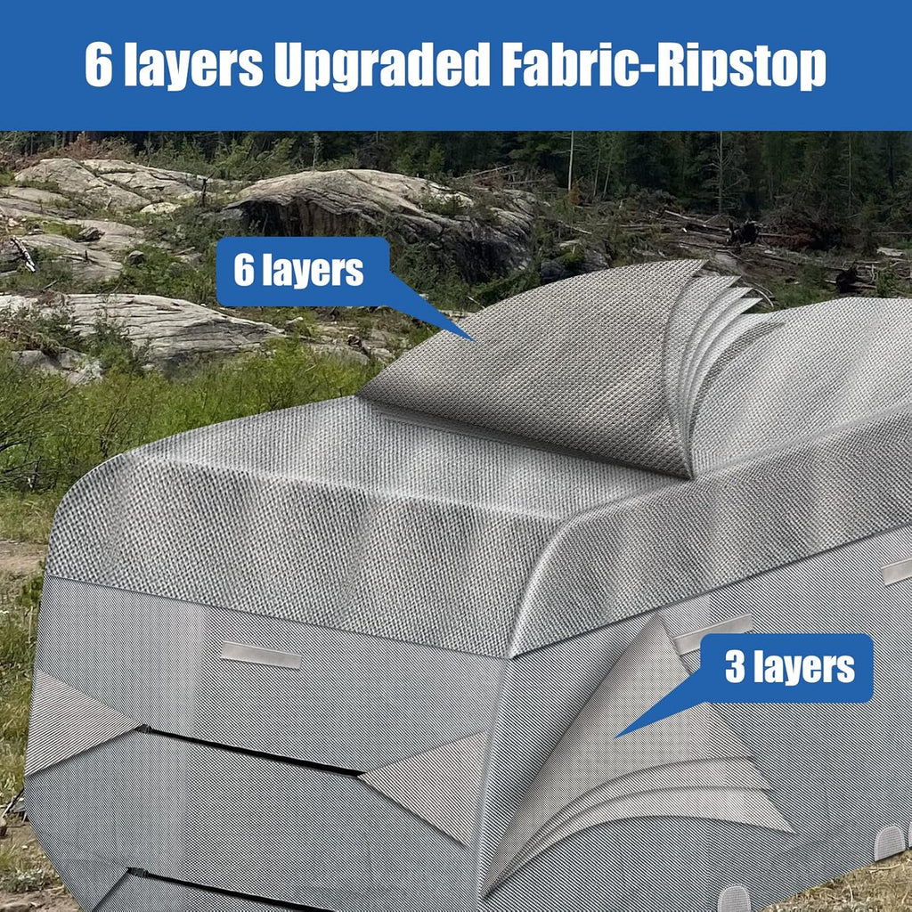 6 Layers Windproof Anti-Scratch UV Resistant Travel Trailer Cover V176