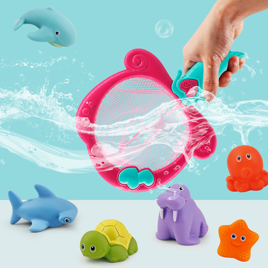 Color Changing Floating Baby Bath Toys with Net L900