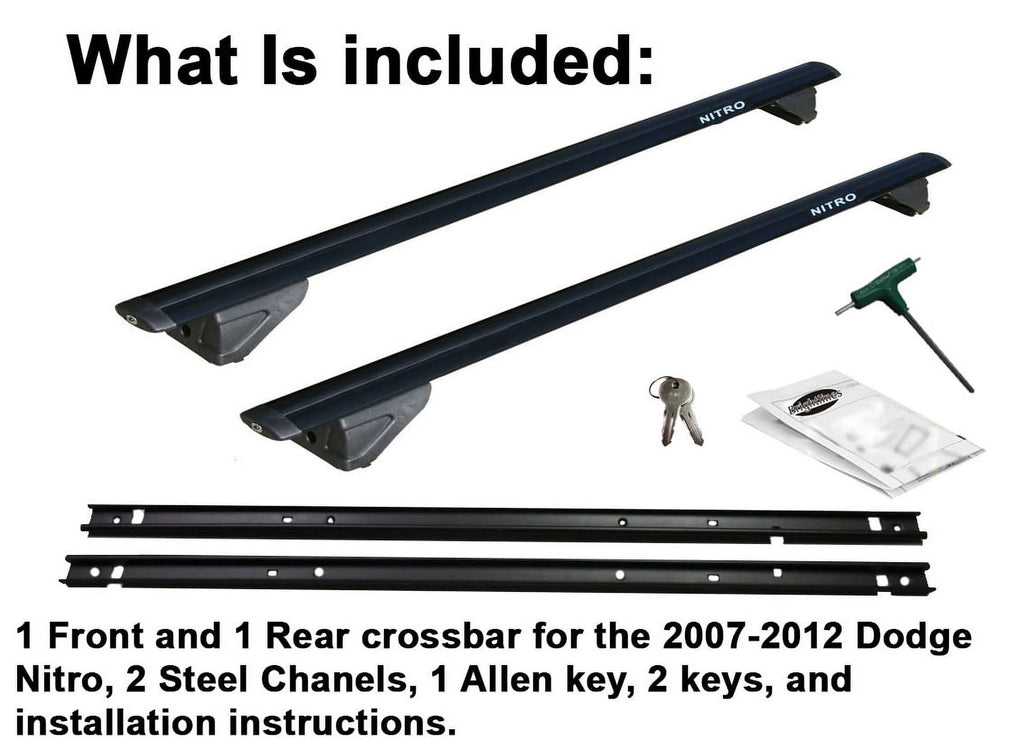 Roof Rack Crossbars for Dodge Nitro 2007-2012 H64332
