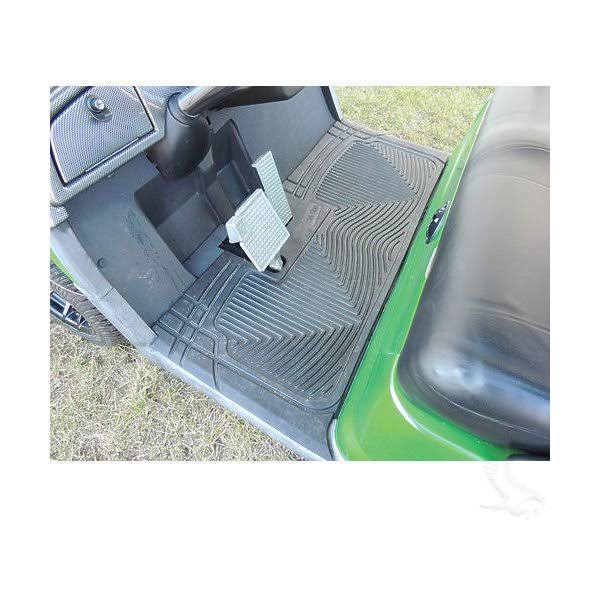Black Rubber Golf Cart Mat A6847
