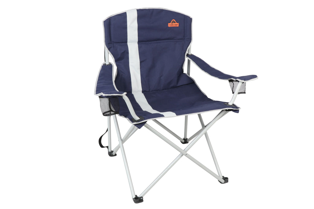Big and Tall Chair with Cup Holders, Blue Y257424
