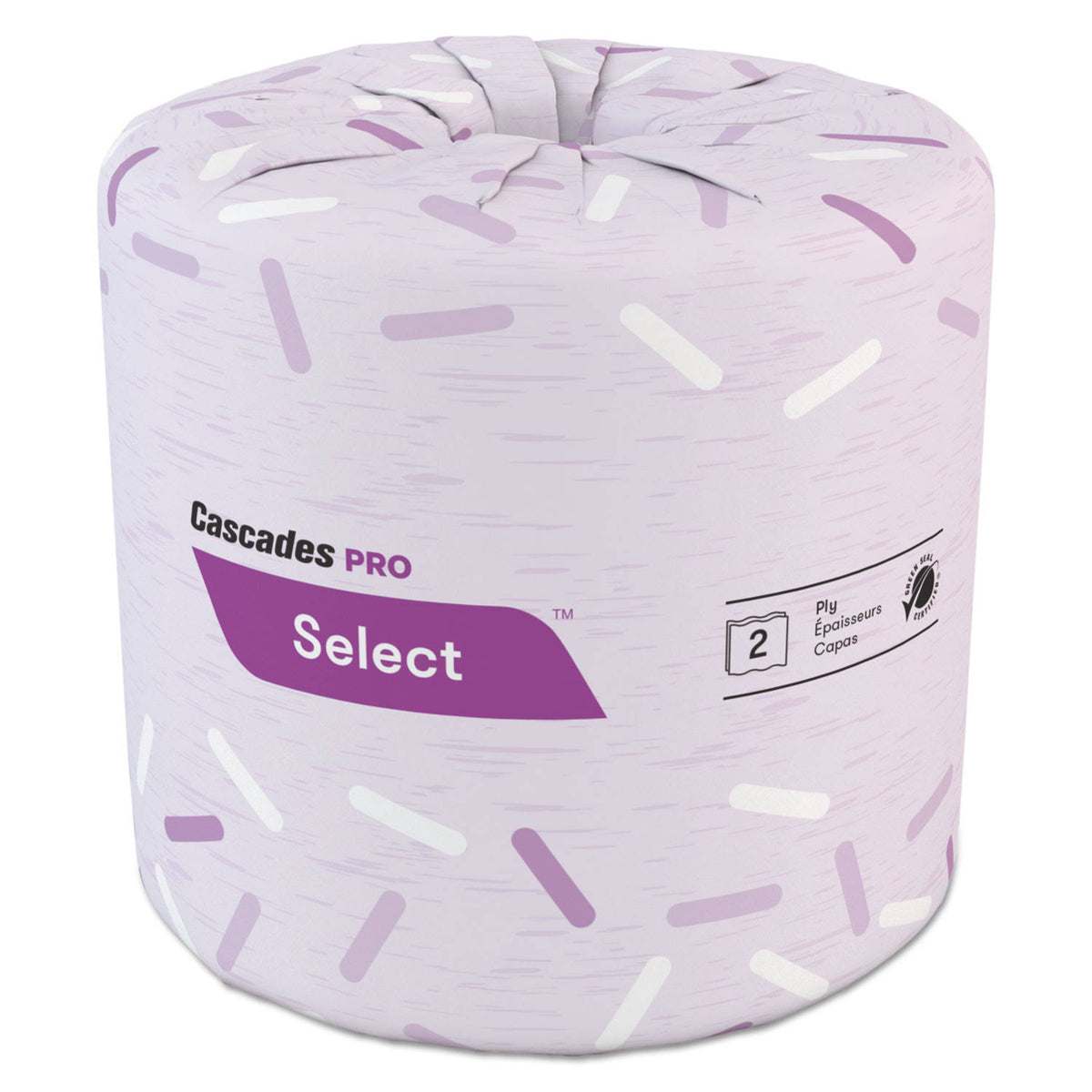 Standard 2-Ply White Bathroom Tissue, 80 Roll/Carton N55643