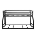 Black Metal Bunk Bed Twin-over-full I301