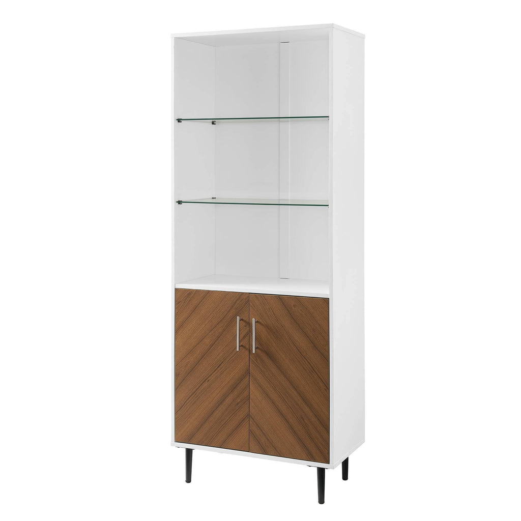 3 Shelf Bookcase Hutch White O3317