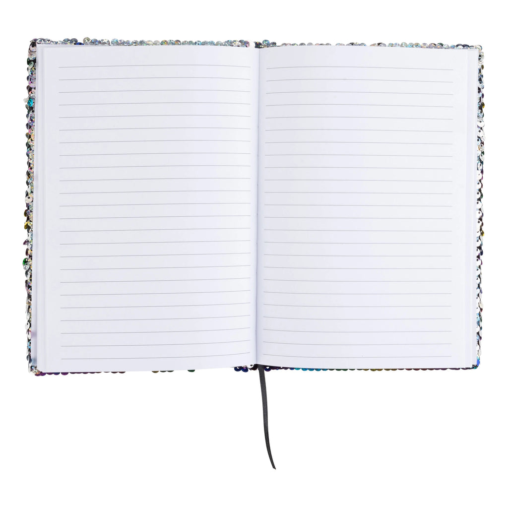 Shimmering Silver Sequin Journal L607491