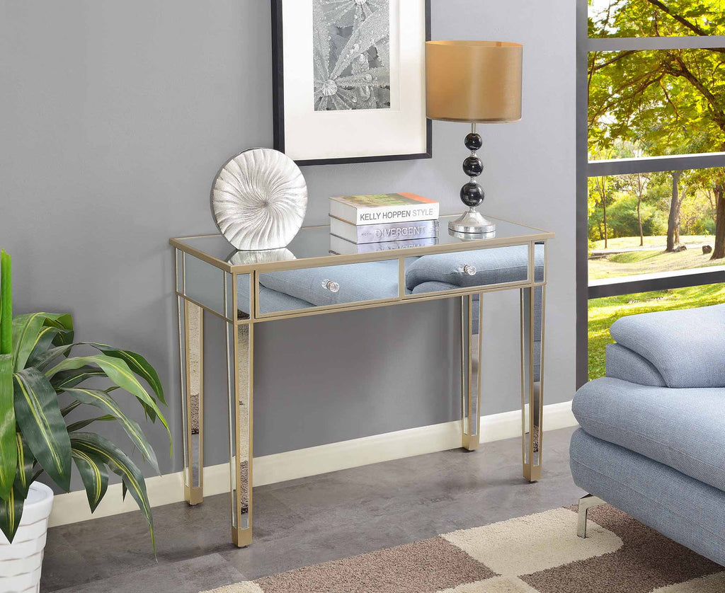 Mirrored 2 Drawer Desk T595087