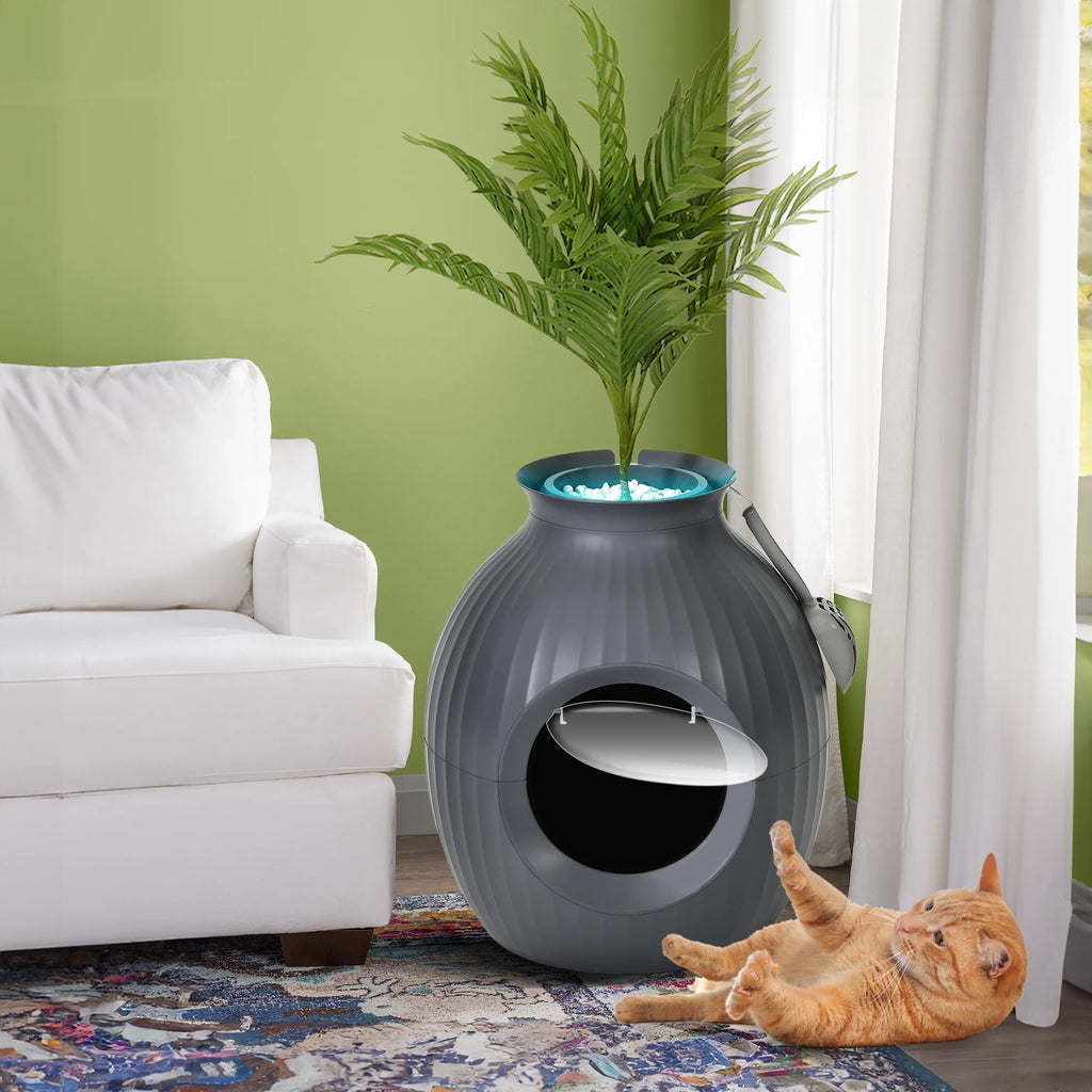 Enclosed Cat Litter Box with Odor Control Q545274