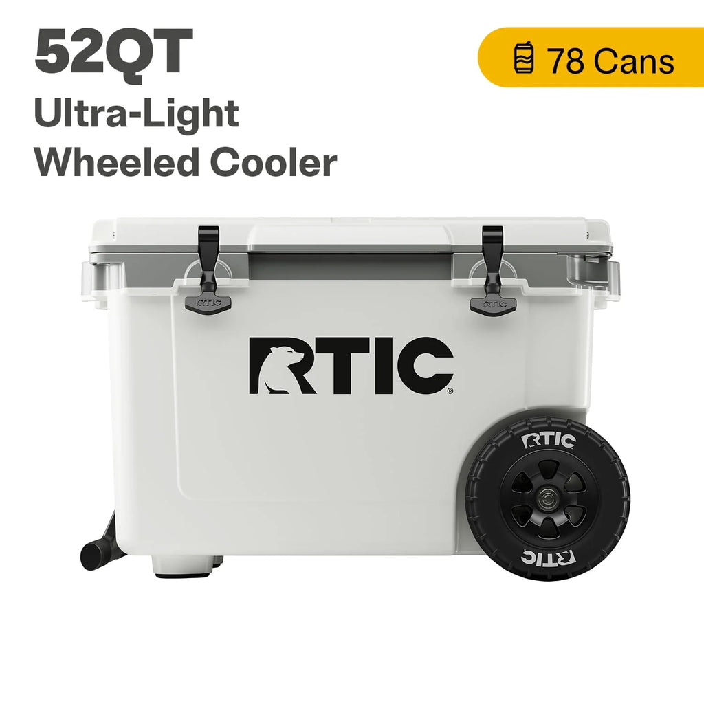 52 QT Wheeled Hard-Sided Ice Chest Cooler V4518