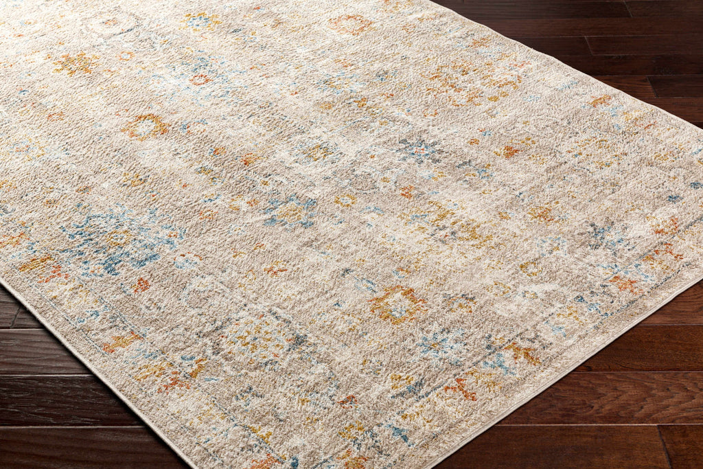 Brown Gray Beige Area Rug E565