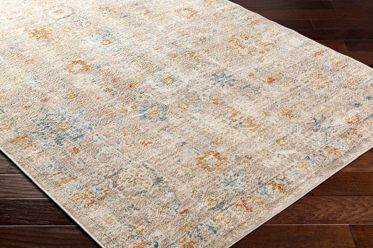 Brown Gray Beige Area Rug E565