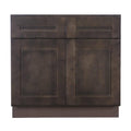 Vintage Charcoal Sink Base Cabinet with 2 Doors D2813