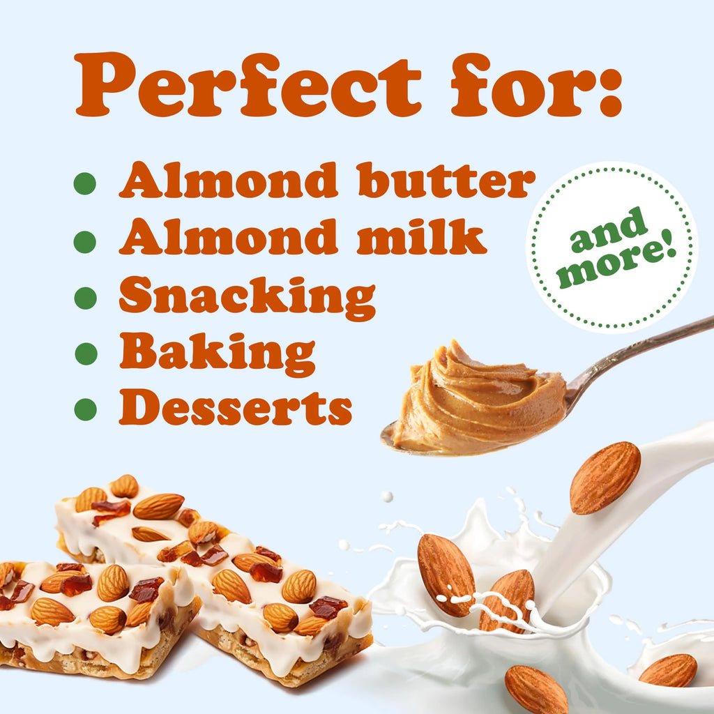 Raw Vegan Kosher Almonds, 15 Pounds I23608