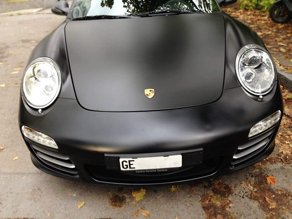 Matte Black Vinyl Wrap Roll 9ft x 5ft Pack of 2 W329