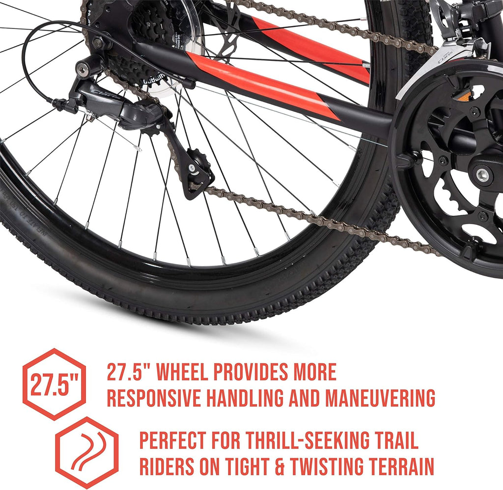 27.5" Gravel Bike with 19" Aluminum Frame, 16 Speed, Disc Brakes E868834