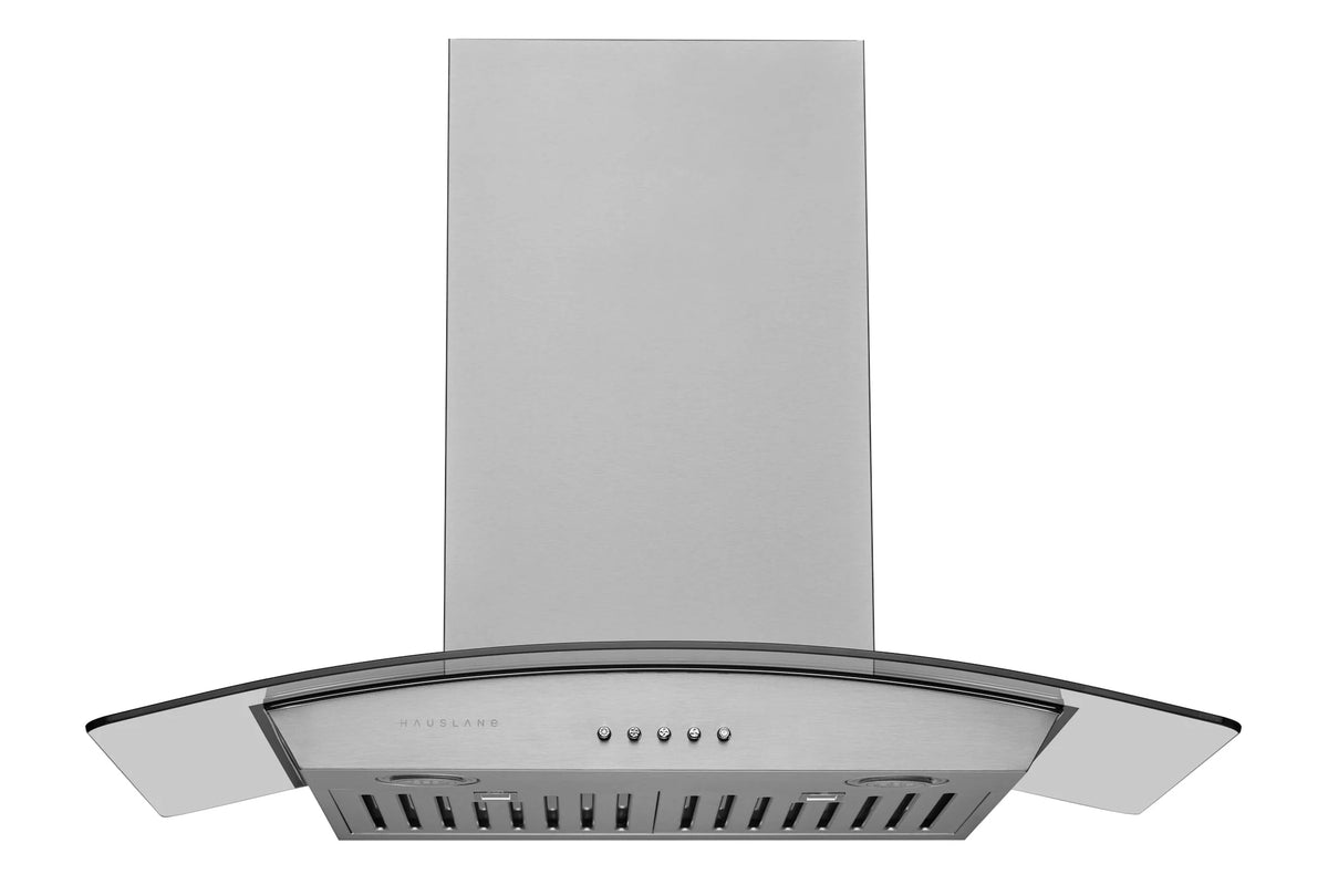 36 Inch Wall Mount Range Hood with Tempered Glass in Stainless Steel T8594