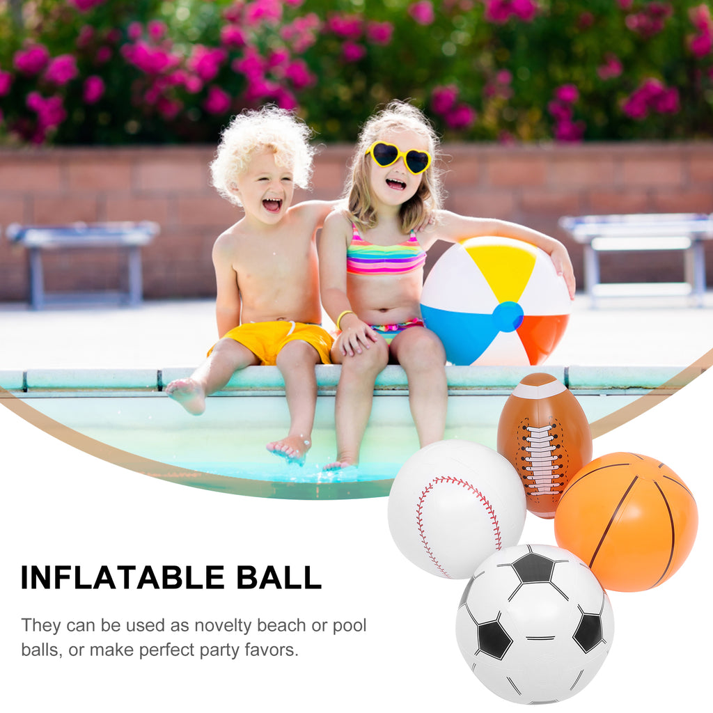 4 Pcs Inflatable Beach Ball Children’s Toys Z566847
