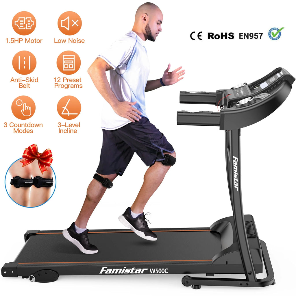 4.5HP Folding Treadmill with 15% Auto Incline G163