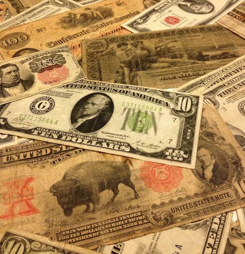 Old Currency Gold Silver Certificate Large Small G20782