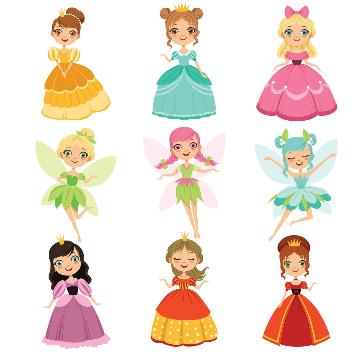 Removable Vinyl Wall Decals 9 Wall Decals (18x22W x 25x22H) D61041