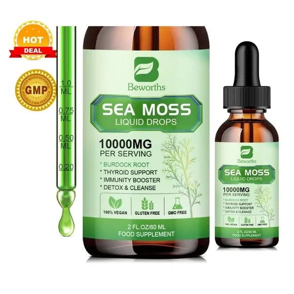 Organic Sea Moss Liquid Drops 10000mg 60ml M78339