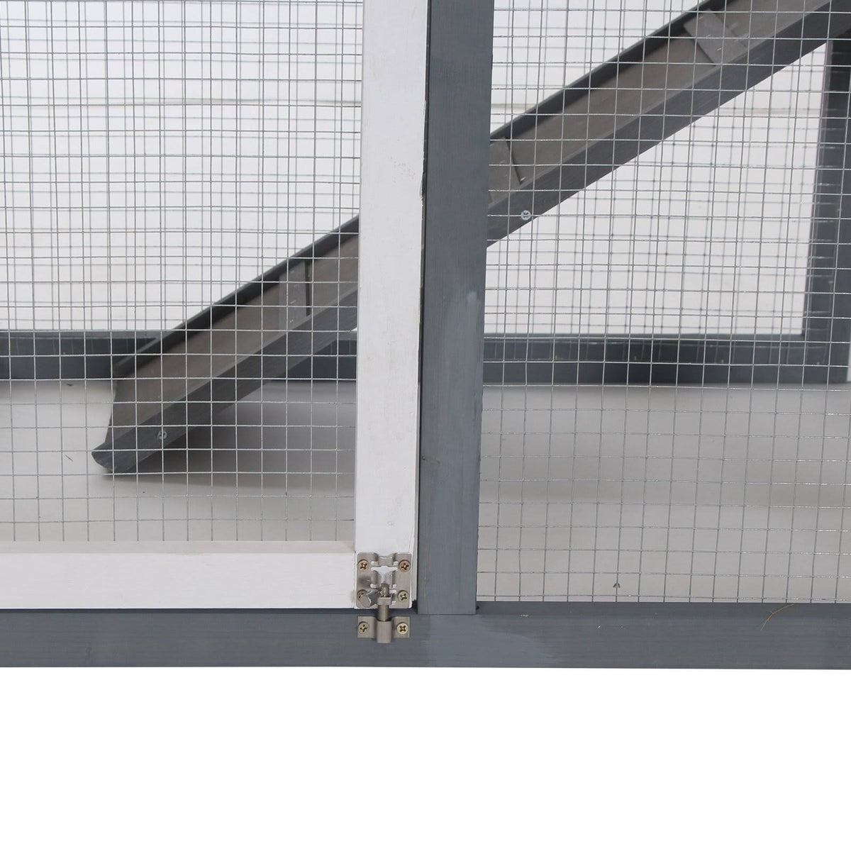 Outdoor Wooden Rabbit Hutch with Run F155308