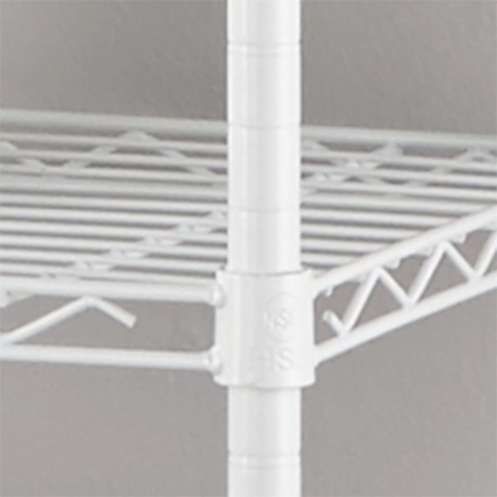 Steel 5-Tier Storage Shelf Unit White Q2404