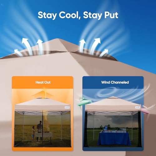 10x10 Pop Up Screened Canopy Tent G413