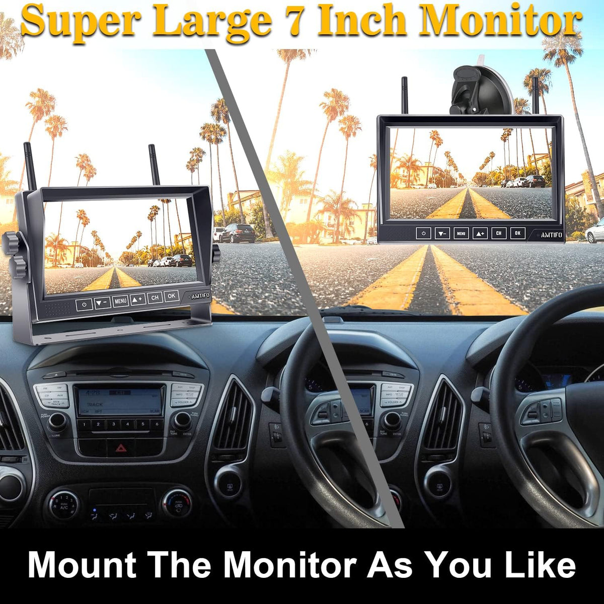 Wireless Backup Camera with 7 Inch Monitor L56876