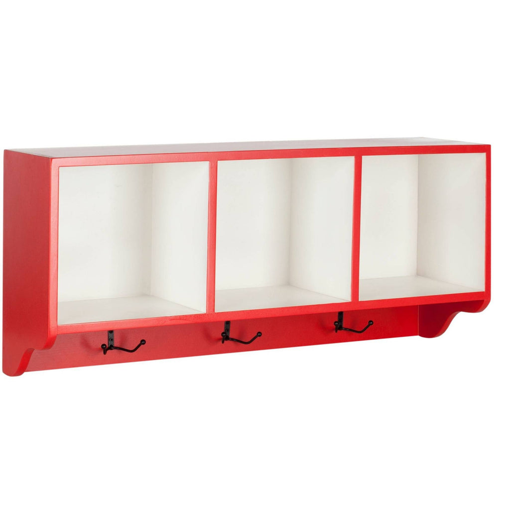 Red/ White Wall Shelf L5081