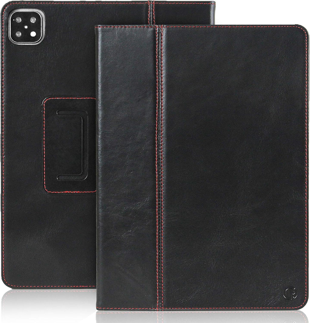 Tan Real Leather iPad Pro 11 Case with Dual Stand R395