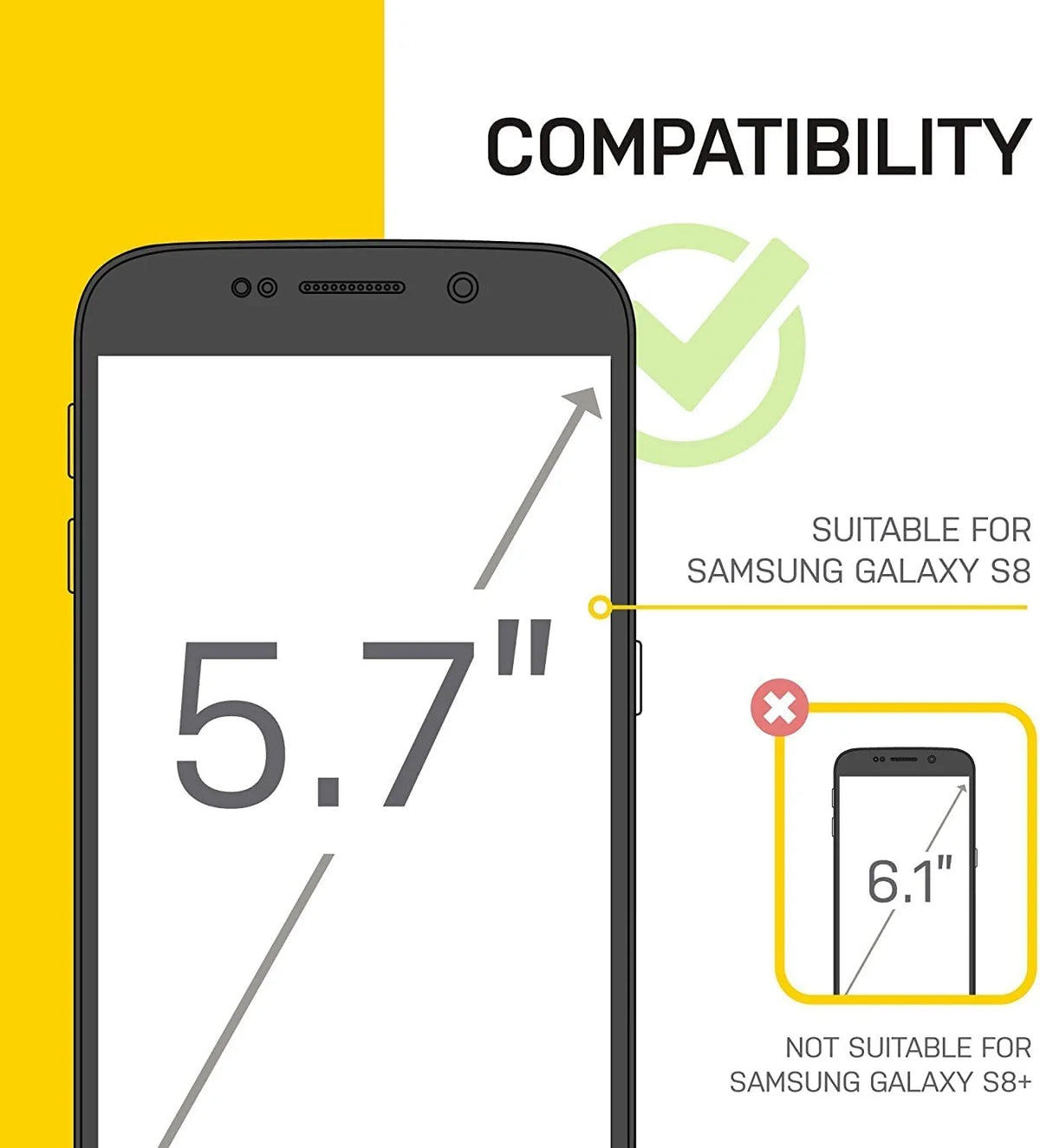 Screenless Edition Case for Samsung Galaxy S8 with Holster Clip B761