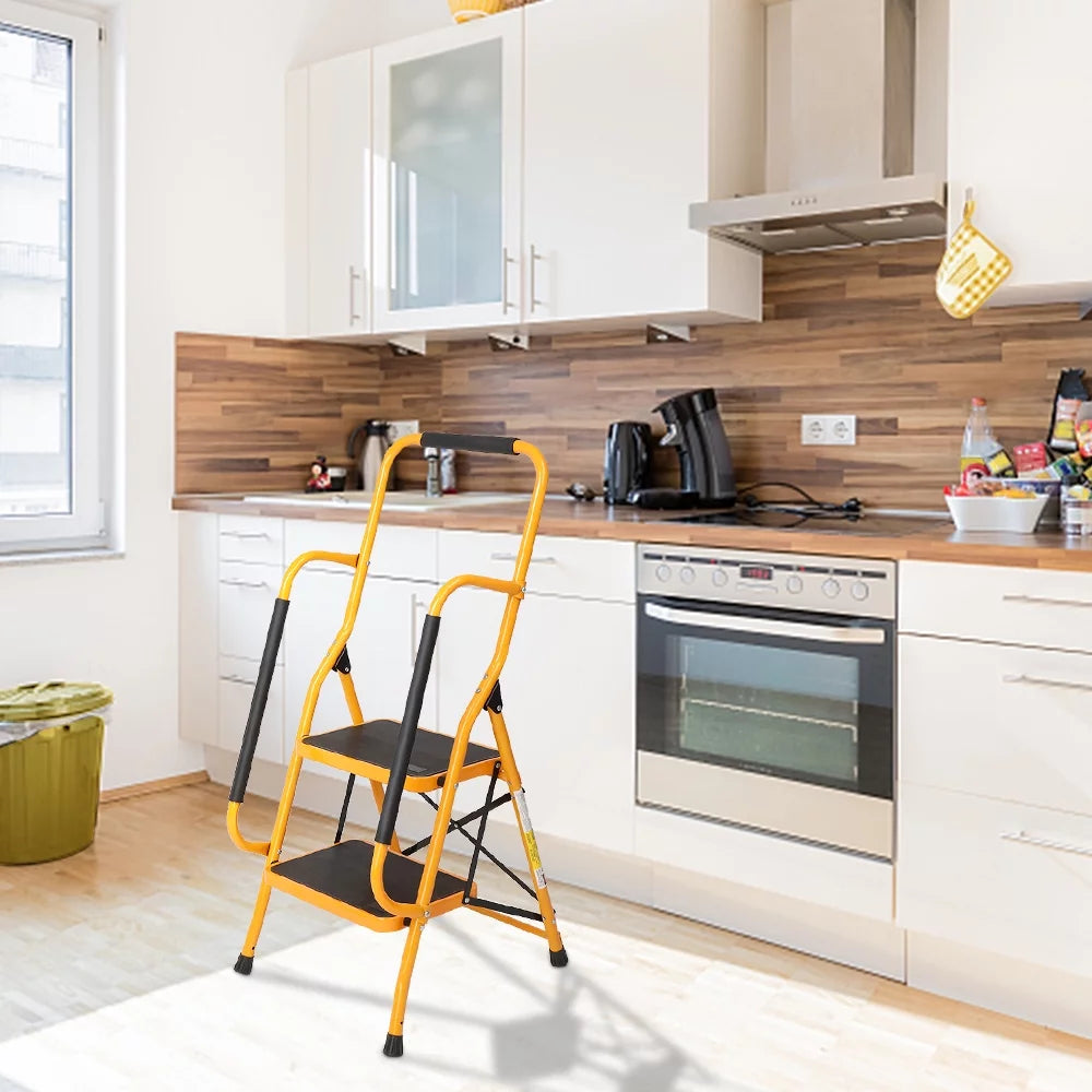 4 Step Iron Stool with Handgrip C7425
