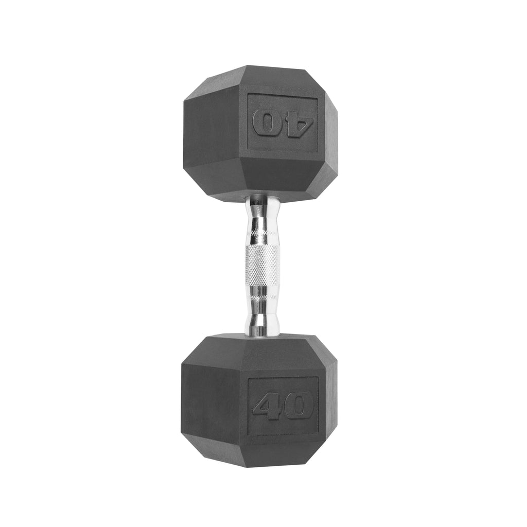 40 lbs Coated Hex Dumbbell U850
