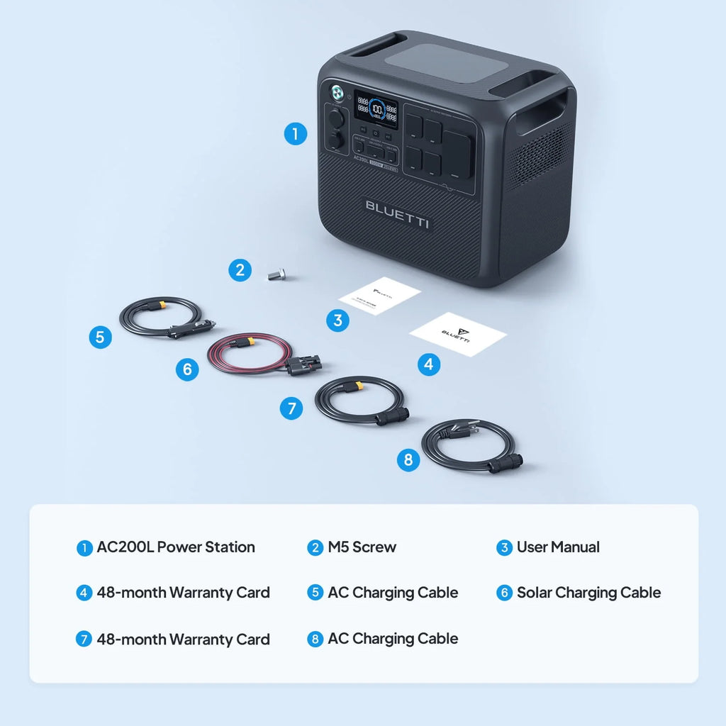 2048Wh 2400W Portable Generator R3812