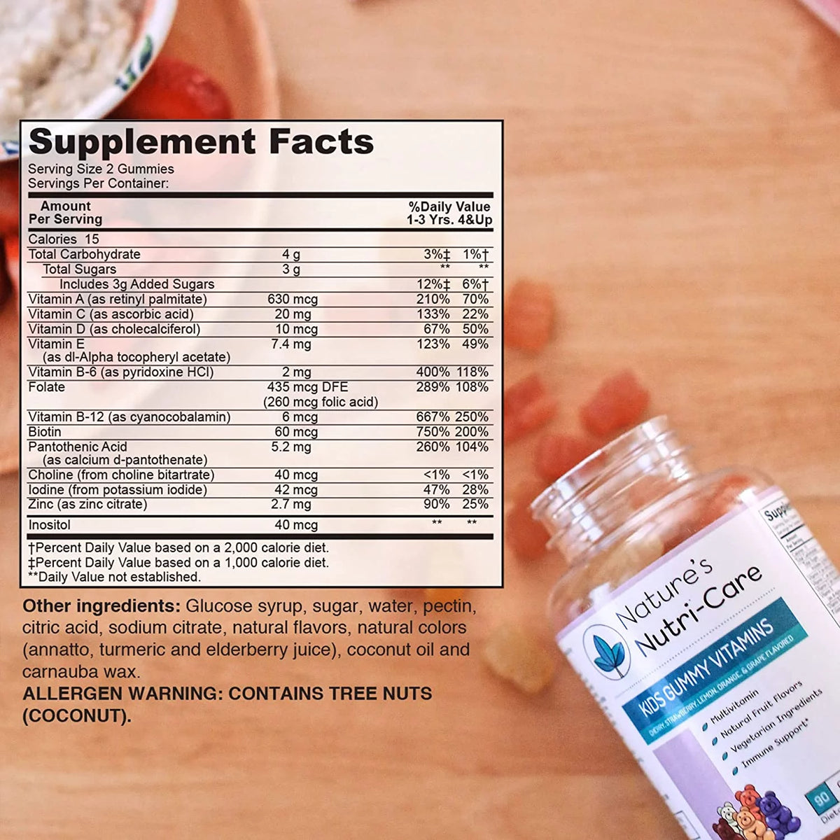 Kids Multivitamin Gummies with Vitamin C & D D386180