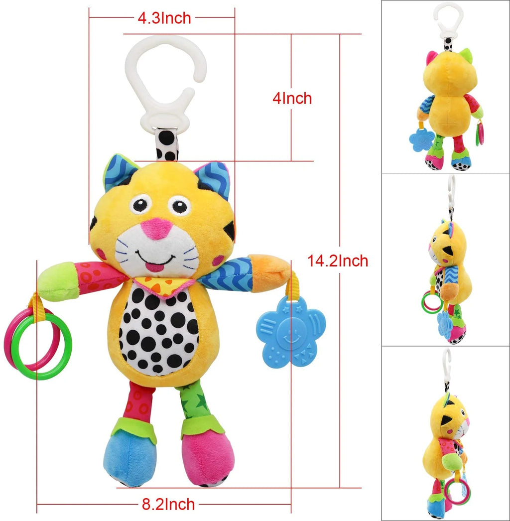Tiger Baby Car Seat Toys with 24 Music and Teether Y108