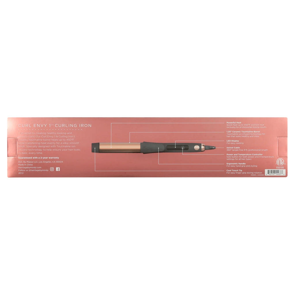 Ceramic Tourmaline Curling Iron 1 1/4 Inch P755