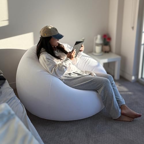 Black Inflatable Bean Bag Chair N770362