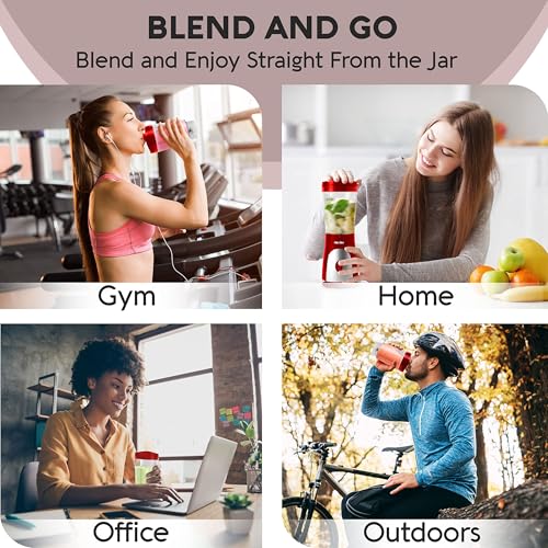 Black 15oz Personal Blender with Travel Cup and Lid S7737