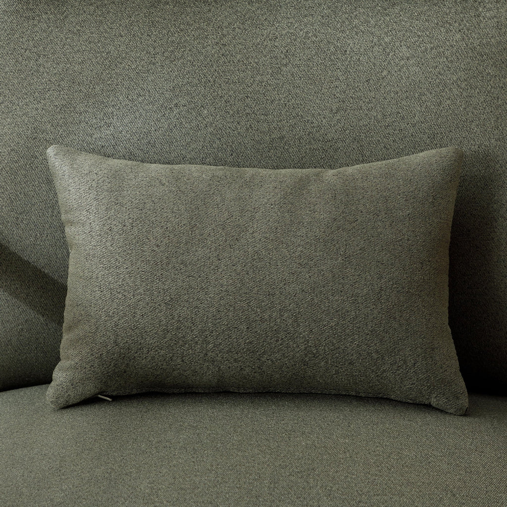 Mid-Century Modern Green Upholstered Accent Chair with Pillow Y916