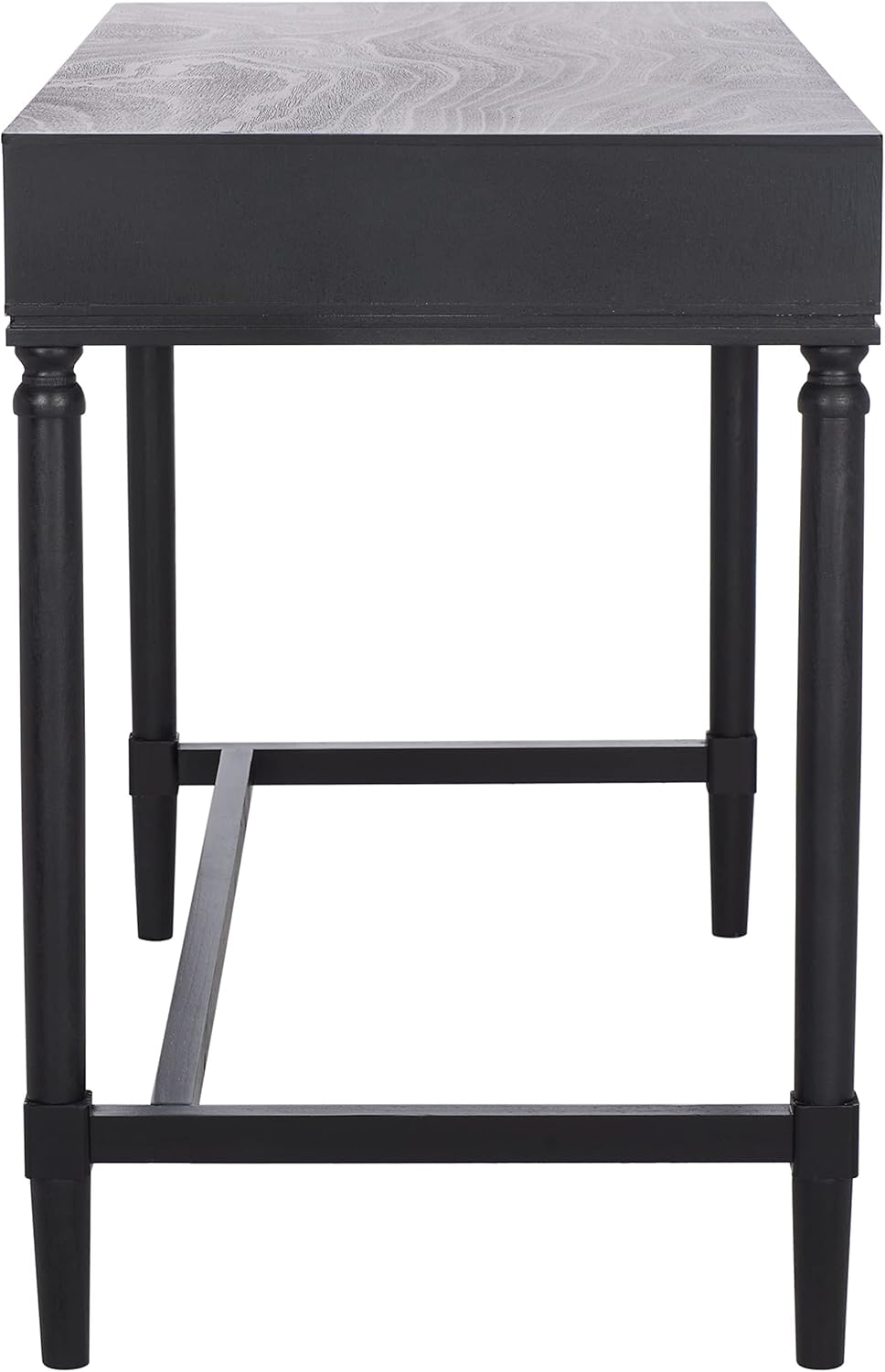 Black/Natural 2-Drawer Computer Desk Y8248